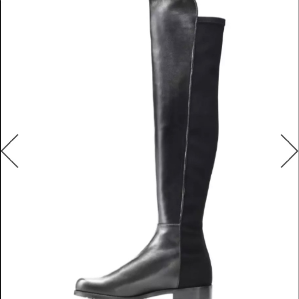 Stuart Weitzman Over The Knee Black Boots New with Box 8.5! Never Worn!